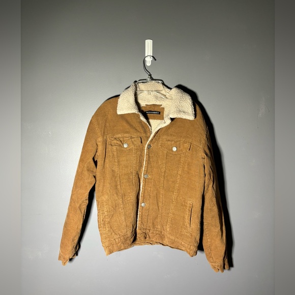 Brandy Melville Corduroy Sherpa Trucker Jacket - Picture 2 of 5